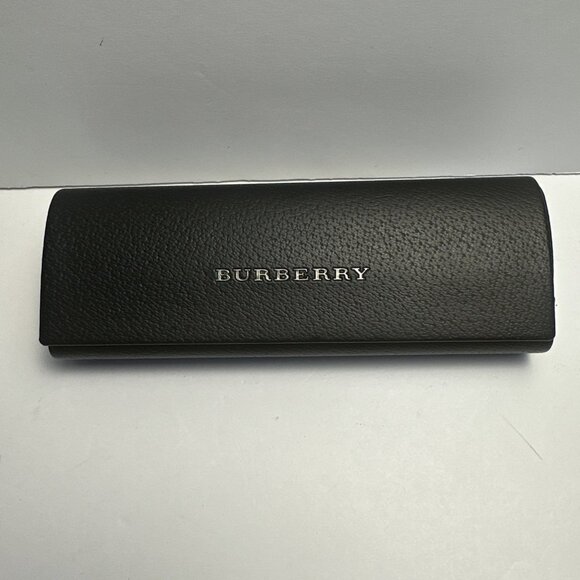 Burberry Black Leather Glasses Sunglasses Hard Shell Case Only Quiet Luxury - Picture 1 of 4